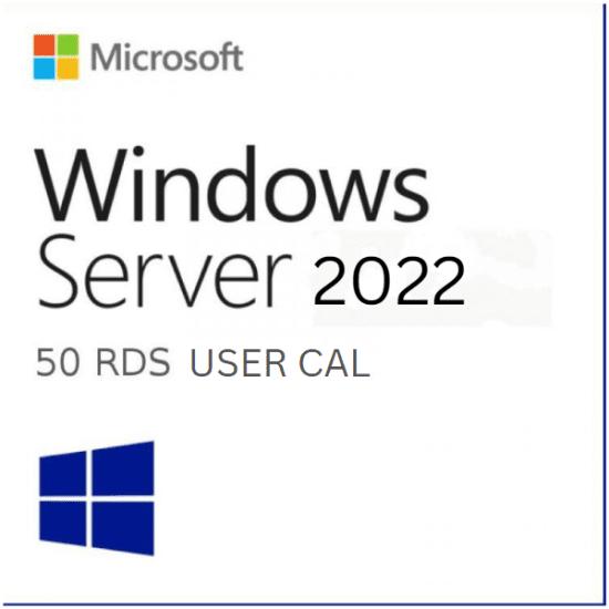 Windows Server 2022/2019/2016/2012/2008 Remote Desktop Services User/Device connections (50) CAL