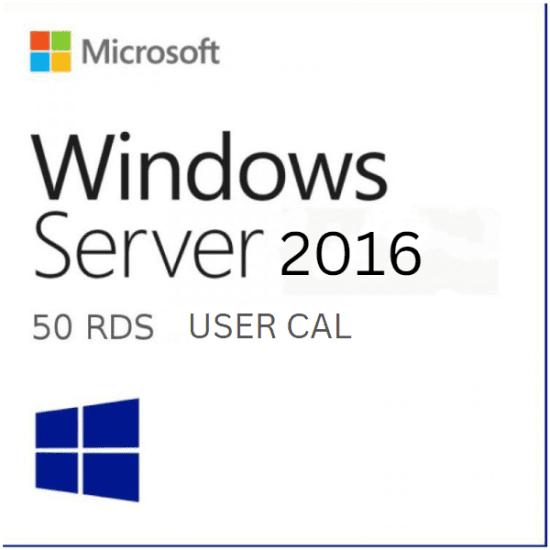 Windows Server 2022/2019/2016/2012/2008 Remote Desktop Services User/Device connections (50) CAL